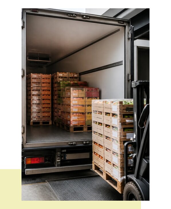 Перевозка сельхозпродукции на паллетах с доставкой в Лобню